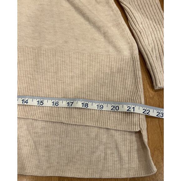 Soft Surroundings Sweater Womens S Ivory Cowl Neck Slouchy Cashmere Blend - Picture 5 of 9